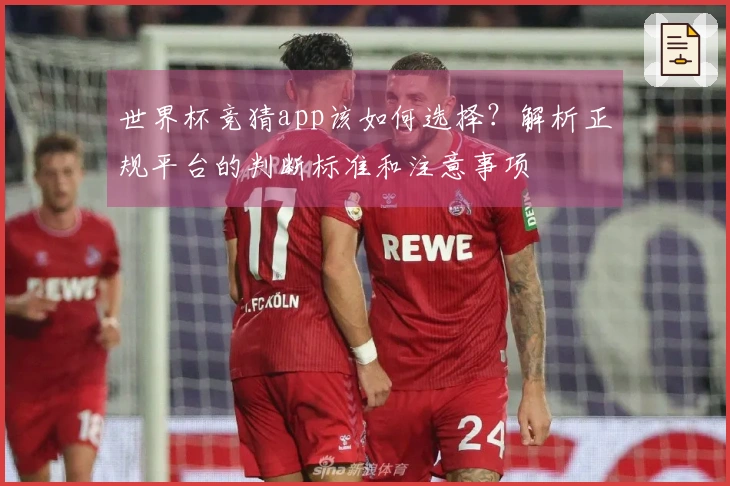 世界杯竞猜app该如何选择？解析正规平台的判断标准和注意事项